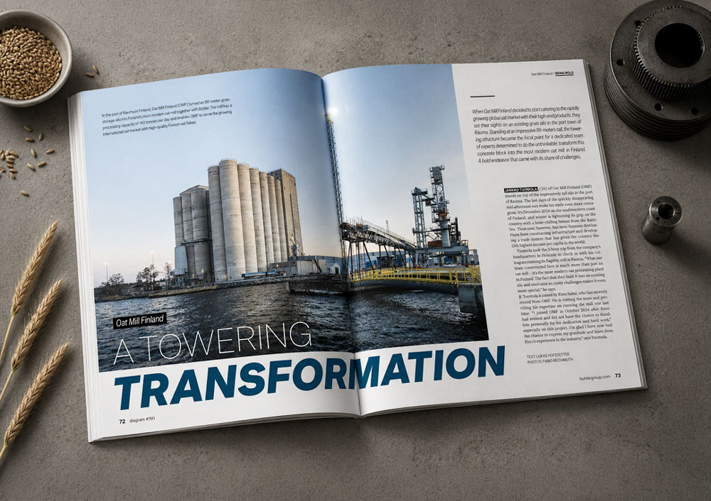 Bühler Group – Eine editoriale Bildstrecke mit industrieller Tiefe.