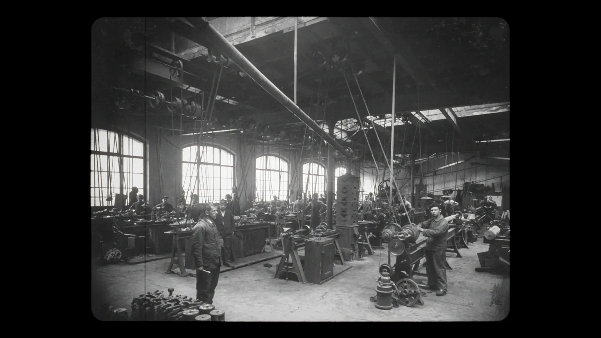 Riga26 Imagefilm – Historische Aufnahme Werkstatt Uzwil